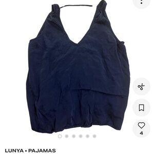 Lunya Midnight Blue Sleepwear Top and Bottom Set